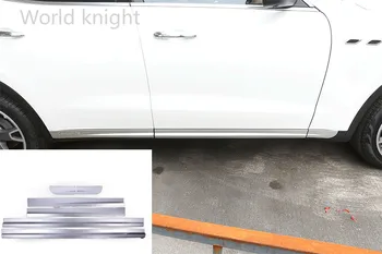 Araba - Stil ABS Krom Araç Gövde Yan Kapı Dekorasyon Şeritler Trim Için Maserati Levante 2016 Çıkartmalar Dış Aksesuarları 6 adet