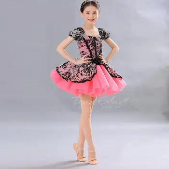 Yeni çocuk kadın Bale Etek Dantel Kabarık Etek Aktivite Sahne Elbise Performans Elbise