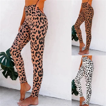 Leopardo yoga elastico pele hayvan esportes tayt ınverno seksi quente calcas femininas ginasio tayt esportivas egzersiz