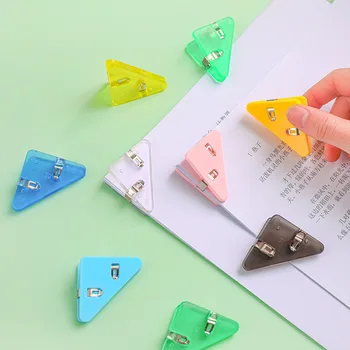 KDD Mini Renkli Köşe Klipleri Şeffaf Renkli Sayfa Tutucu Kağıt Kırtasiye Klipleri Kelepçe Dosya Endeksi Ofis Okul Malzemeleri