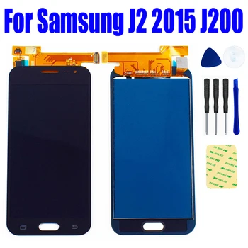 Samsung Galaxy J2 2015 LCD J200 SM J200F LCD Panel J200Y J200H J200FN LCD ekran + dokunmatik ekran digitizer Sensörü Meclisi