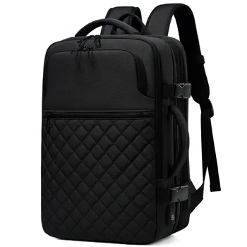 Erkek Sırt Çantaları USB Arayüzü İle Su Geçirmez Büyük Kapasiteli seyahat sırt çantası 15-17 İnç Laptop Sırt Çantası Mochila Masculina