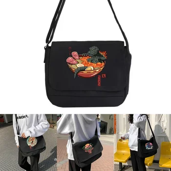 Askılı çanta Öğrencileri Kitap kol çantası Açık Rahat Spor Küçük kanvas çanta Japonya Kedi Serisi Okul Seyahat Crossbody çanta
