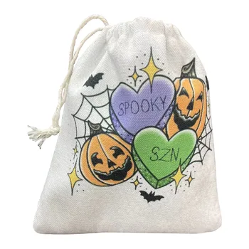 Cadılar bayramı saklama çantası s İpli Temalı Parti Favor Öğeleri Goody saklama çantası Tarot Kartları için Kristal Taşlar