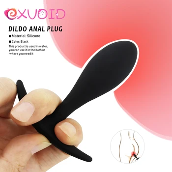 EXVOID G-spot prostat masaj aleti Seks Oyuncakları Kadın Erkek Eşcinsel Silikon Butt Plug Yetişkin Ürünleri Anal Boncuk Jöle Yapay Penis Anal Fişler