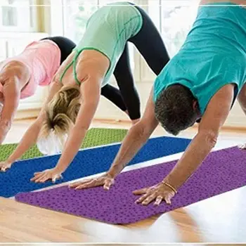 Yoga Mat Kaymaz yoga havlusu Battaniye Dikiş Ekstra Uzun Katlanır Fitness Egzersiz Pilates Mat Çabuk Kuru İnce Spor Salonu Spor Battaniye