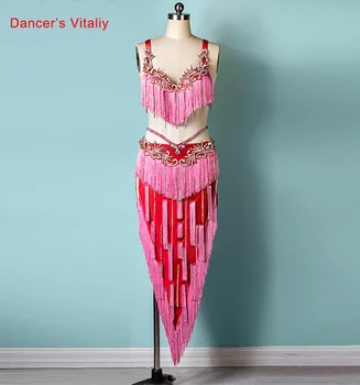 Oryantal Dans Kıyafeti KIDEMLİ Egzotik Giyim Oryantal Dans Sutyen Takım Elbise Özelleştirmek Yetişkin Çocuk Dans Profesyonel Performans Seti