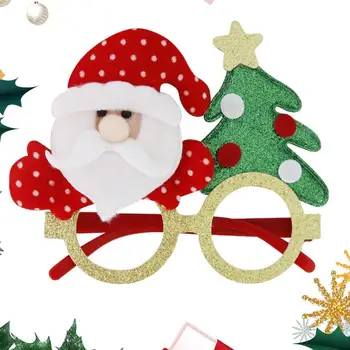 Noel Partisi Favor Gözlük Yaratıcı Noel Süsler Gözlük Santa Kardan Adam Kostüm Partisi Gözlük Süslemeleri İçin