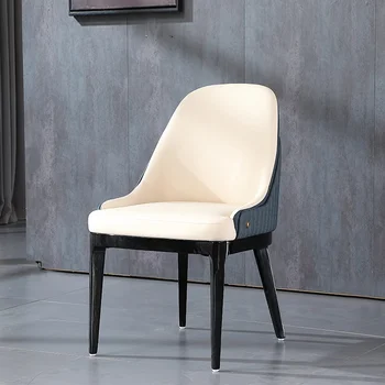 Özelleştirilmiş italyan Minimalist hakiki deri sandalye Modern oturma odası satış departmanı ışık lüks tasarım iskandinav rahat