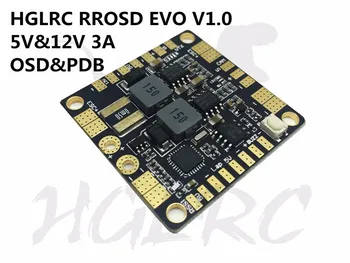 HGLRC RROSD EVO V1 12 V 5 V 3A BEC OSD Güç dağıtım panosu QAV FPV için F4 F7 FC 120A
