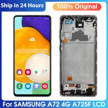 Orijinal Samsung Galaxy A72 4G lcd ekran dokunmatik ekran Digitizer Meclisi Değiştirme Samsung A72 A725F A725F / DS A725M