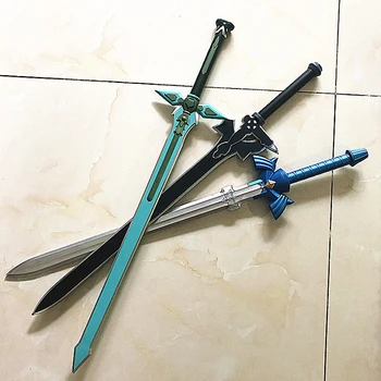 Cosplay Kılıç SkySword Sword Art Online Silah Aydınlatıcı / Koyu İtici 1: 1 SAO PU Köpük Çocuk Oyuncak 80cm