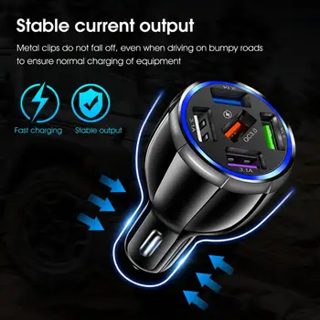 ABS Premium 5 QC3. 0 USB bağlantı noktası hızlı şarj telefon şarj cihazı hafif araba şarjı taşınabilir araba için