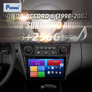HİFİ Honda accord 6 için (1998-2002) araba Radyo Multimedya Video Oynatıcı Navigasyon GPS Android10. 0 çift din