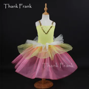 Teşekkür ederim Frank Pullu Sapanlar Kaşkorse Uzun Bale Elbise Kız Yetişkin Romantik dans kostümü C364
