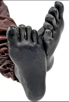 Lateks Beş Parmak Çorap Ayak Çorap Kadın szie 35-38 Siyah 0.4 mm