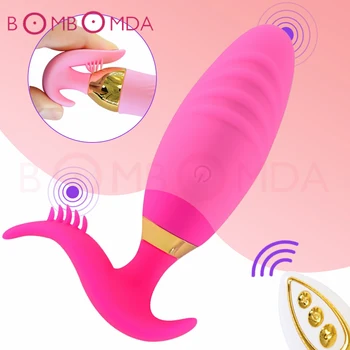 10 Hız Vajina Yumurta Vibratörler Kadınlar İçin Kablosuz Uzaktan Kumanda G noktası Titreşimli Kadın Masturbator Masaj Topu Yetişkin Seks Oyuncakları