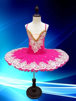 Çocuk Günü çocuk Günü Bale Etek Küçük Kuğu Performans Kostüm Genç Kız TUTU Etek Prenses Elbise Performans Trai