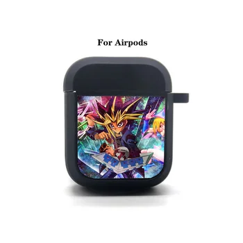 Yumuşak Silikon Bluetooth Koruyucu kulaklık kutusu Anime Yu-Gi-Oh! AirPods kılıf Kapak Apple AirPods Kulaklık çantası